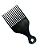 Pente Garfo para Penteado Cabelo Cacheado Afro Hair Black Power Unissex - Imagem 1