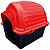 Casinha Plast. Furacaopet Iglu N6,0 - Vermelha - Imagem 1