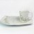 Xícara Café com Pires Lancheira Porcelana Decorada com Filete em Ouro - Imagem 3