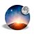 Mini Quadro 3D - Terra Lua Sol Estrelas - Imagem 2