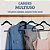 Cabide Ultrafino Calça Roupa para blusa Kit de 30 unidades cor preto - Imagem 5