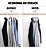 Cabide Ultrafino Calça Roupa para blusa Kit de 30 unidades cor preto - Imagem 3