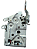 Fechadura da porta Dianteira - Mecanica - esquerdo F1000 93 a 98 F12000 93 a 98 F14000 93 a 98 F400 93 a 98 Belina 77 a - Imagem 2