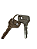 Cilindro Miolo Chave Fechadura Baú Original Fiat 147 Pick Up Com chave Logo Fiat - Imagem 2