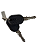Conjunto de Cilindros c/Chave (ignicão/portas/porta-malas/combustivel) Uno 90 até 2003 - Prêmio - Fiat 75289430 - Logo F - Imagem 3