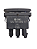 Botão Interruptor Vidro Gol Saveiro Voyage Parati Santana 88/95 Preto 3259598551 Original Vw - Imagem 3