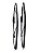 Palheta Braço Limpador Parabrisa Dianteiro 16" 400mm GM VW Asia Motors Mazda Peugeot Toyota Gmc Kia Volvo Dyna 054 - Imagem 3