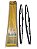 Par Palheta Braço Limpador Parabrisa Dianteira 16" 400mm GM VW Asia Motors Mazda Peugeot Toyota GMC KIA Volvo Dyna 054 - Imagem 1