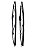 Par Palheta Braço Limpador Parabrisa Dianteira 16" 400mm GM VW Asia Motors Mazda Peugeot Toyota GMC KIA Volvo Dyna 054 - Imagem 3
