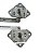 Par Comando Fechadura Interna Abertura Porta Pick-up Caminhões 66 até 84 GM 7320087 7320088 Original Perez Novo de Época - Imagem 6