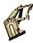 Dobradica Capo Lado Direito Com Mola Pick-up C10 D10 Caminhões C60 D60 Até /85 GM 7362032 Universal 40395 Novo de Época - Imagem 3