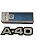 Emblema Lateral Paralama A40 Original GM 94629978 94629980 com Detalhe na Pintura - Imagem 1