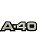 Emblema Lateral Paralama A40 Original GM 94629978 94629980 com Detalhe na Pintura - Imagem 2