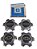 Jogo Calotas Roda Aluminio 6 Furos S10 Blazer Executive 96 até 97 Original GM 93249261 Novo de Época - Imagem 1