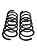 Par Molas Helicoidais Espiral Dianteira VW Gol BX 80/85 A Ar Com Barra Estabilizadora Marca Hoesch EVW05 - Imagem 3