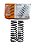 Par Molas Helicoidais Espiral Traseira VW Gol 95/97 2 Portas Marca Cofap EVW26M - Imagem 1