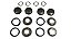 Kit Jogo Embuchamento Horizontal VW kombi 1500 1600 Marca Fabraco FP1392 STD SP37BX - Imagem 4
