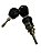 Cilindro de Ignição Com Chave Pino Longo VW Gol Voyage 82 a 87 Passat após 77 Original Morcego VW ZBC905855 - Imagem 1