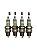 Jogo Com 4 Velas De Ignição VW Gol Saveiro Ford Corcel Del Rey Scala Pampa Gurgel X12 G15 Puma Original Bosch Super W8BC - Imagem 3