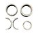 Jogo Bronzina Mancal 1.00 mm Fusca 1300 1500 1600 Original Metal Leve BC234J Novo - Imagem 2