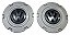 Par Calota Central Miolo VW Gol de 1994 a 2002 Parati de 1996 a 2002 e Saveiro de 1994 a 2006 Original VW 377601149JM77 - Imagem 2