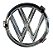 Emblema Cromado Original da Grade Dianteira Original VW Santana 1984 a 1991 VW 325853601 Novo de Época - Imagem 2