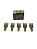 Conjunto com 5 Capas de Conector Terminal Elétrico Fio Duplo do VW Fusca e Kombi Original VW 1119370791 Novos de Época - Imagem 1