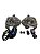 Kit Completo Par do Farol Milha Auxiliar Neblina do FORD Fiesta de 2003 a 2007 2100084 2100083 C/ Botão Rele e Chicote - Imagem 1