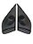 Par de Moldura Interna do Retrovisor Lado Esquerdo do FIAT Palio G1 Original FIAT 714193000 FIAT 714192000 Novo de Época - Imagem 1