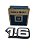Emblema 1.6 Tampa Traseiro Porta-Malas GM Chevette 83/87 Chevy 500 83/87 Marajó 83/87 Monza 83/87 Original GM 94633247 - Imagem 1