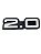 Emblema 2.0 da Tampa do Porta-Malas Traseiro do GM Monza de 1991 a 1993 Kadett e Ipanema em 1993 Original GM 52256213 - Imagem 2