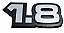 Emblema 1.8 Tampa Traseira Chevrolet GM Monza 1983 até 1990 Original GM 94635267 Novo de Época - Imagem 1
