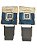 Par de Cobertura de Dobradiça de Banco Traseiro Cinza GM Kadett Ipanema 1994 até 1995 Original GM 90185724 93217466 Novo - Imagem 1