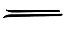 Par de Friso Inferior do Farol LE LD Preto GM Monza Hatch Sedan 1982 até 1990 Original GM 94638144 94638143 - Imagem 4