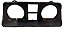 Moldura Com Lente Painel VDO GM Monza Hatch Sedan Original GM 94651445 Novo de Época - Imagem 1