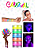 PINTURA FACIAL GLITER FLUORESCENTE COM 5 COERS - Imagem 1
