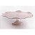 Prato para bolo com pé Dekor Roberta pérola - Imagem 1