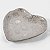 CORAÇÃO BRANCO PRATA VERDADEIRA - Imagem 1