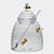 Açucareiro de Vidro com Colher e Tampa Lovely Bee (500 ml) - Imagem 1