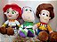 Combo Pelúcia Toy Story 3 Peças Musical Woody Jessie Buzz - Imagem 1