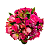 Arranjo de Rosas com Astromélias Rosadas - Imagem 1