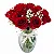 Vaso com 12 Rosas Vermelhas - Imagem 1