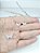 Conjunto Colar e Brinco Borboleta Cravejada Cristal - Imagem 2