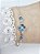 Pulseira Trevo e Zircônia Azul - Imagem 4