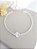 Pulseira trevo lisa trabalhada 18,5 cm - Imagem 1