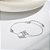 Pulseira mini trevo e zircônia prata 925 e ródio - Imagem 1