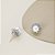 Brinco de pérola shell com zircônias prata 925 e ródio - Imagem 3