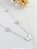 Gargantilha/ choker borboletas prata 925 e ródio - Imagem 3