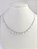Gargantilha/ choker mini gotas em prata 925 e ródio - Imagem 1