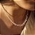 Gargantilha/ choker mini gotas em prata 925 e ródio - Imagem 2